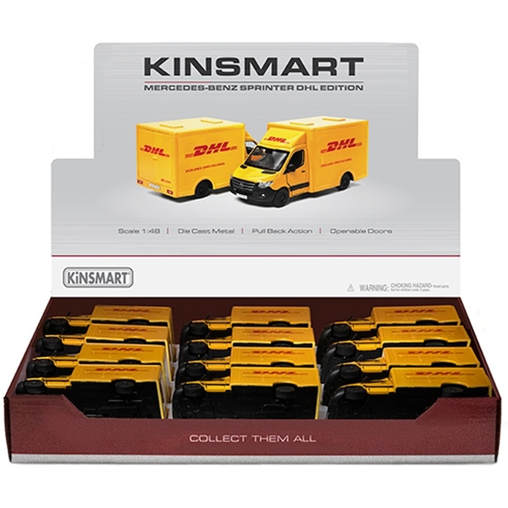 Kinsmart Çek Bırak Mercedes-Benz Sprinter (DHL Edition)