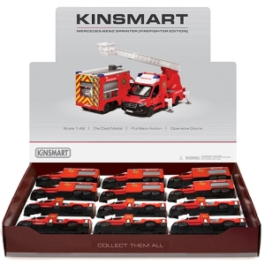 Kinsmart Çek Bırak  Mercedes-Benz Sprinter (Firefighter Edition)