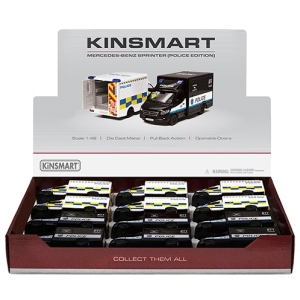 Kinsmart Çek Bırak Mercedes-Benz Sprinter (Police Edition)