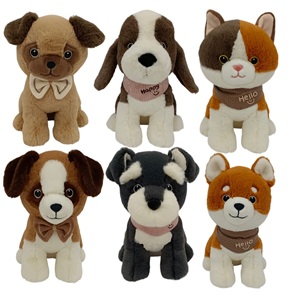 Peluş 6 Asorti 20 Cm Kedi ve Köpek (1 Asorti Kedi & 5 Asorti Köpek)