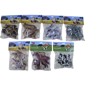 Vardem 7 Parça Aslan, Kaplan, İnek, Zürafa, Fil, At, Zebra