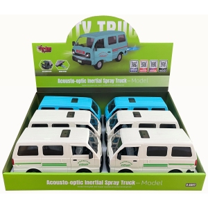 Vardem Sürtmeli Işıklı ve Sesli 21Cm Buhar Çıkartan Minibüs