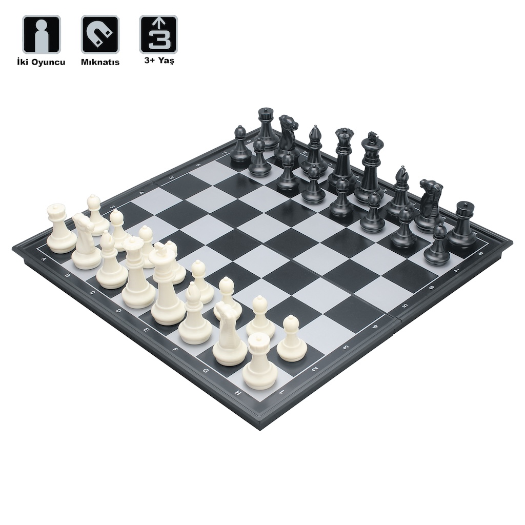 Vardem Mıknatıslı Katlanabilir Kutulu Satranç Seti