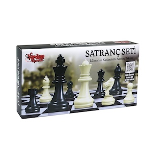 Vardem Mıknatıslı Katlanabilir Kutulu Satranç Seti