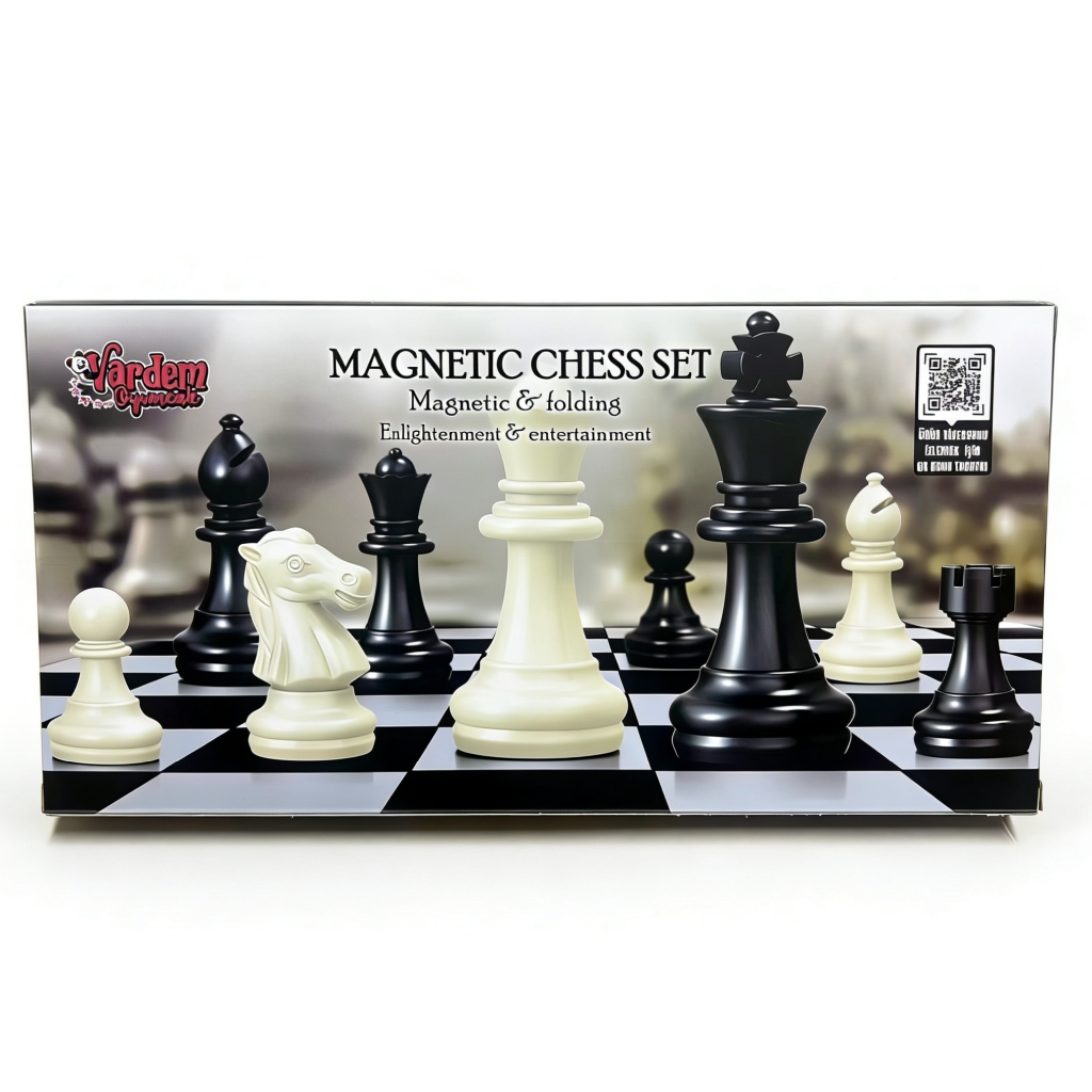 Vardem Mıknatıslı Katlanabilir Kutulu Satranç Seti